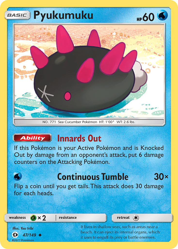 Pyukumuku (47/149) [Sun & Moon: Base Set] | Card Merchant Takapuna