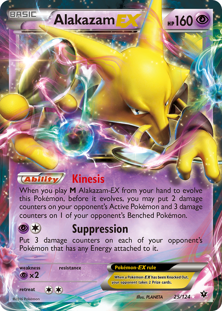 Alakazam EX (25/124) [XY: Fates Collide] | Card Merchant Takapuna