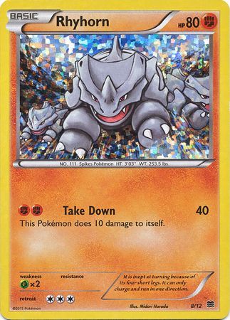 Rhyhorn (8/12) [McDonald's Promos: 2015 Collection] | Card Merchant Takapuna