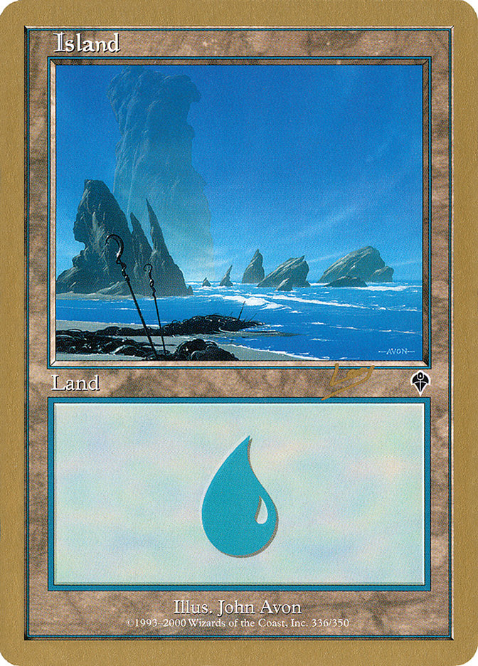 Island (rl336) (Raphael Levy) [World Championship Decks 2002] | Card Merchant Takapuna