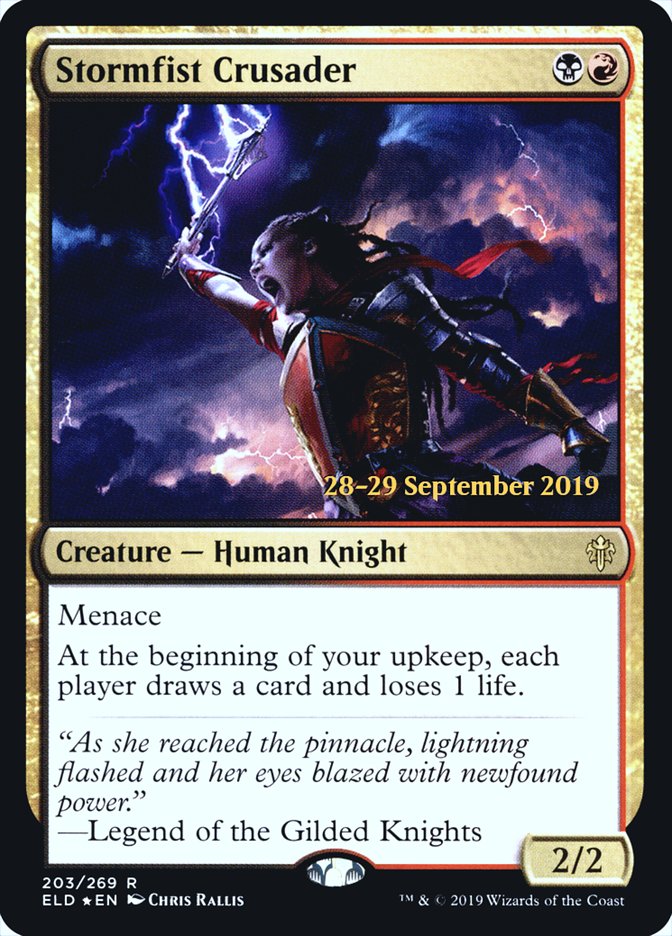 Stormfist Crusader [Throne of Eldraine Prerelease Promos] | Card Merchant Takapuna