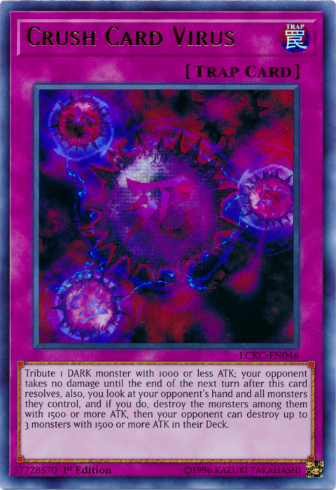 Crush Card Virus (Version 2) [LCKC-EN046] Ultra Rare | Card Merchant Takapuna