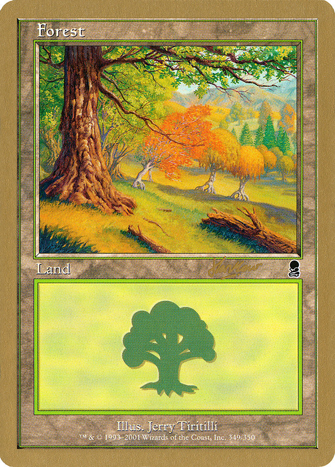 Forest (shh349) (Sim Han How) [World Championship Decks 2002] | Card Merchant Takapuna