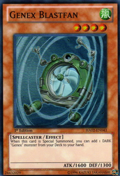 Genex Blastfan [HA02-EN043] Super Rare | Card Merchant Takapuna