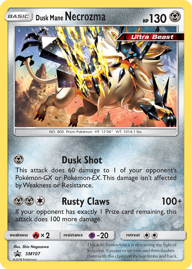 Dusk Mane Necrozma (SM107) [Sun & Moon: Black Star Promos] | Card Merchant Takapuna