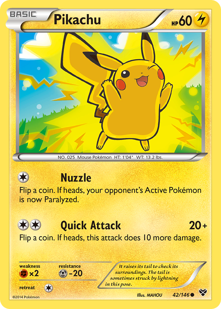 Pikachu (42/146) [XY: Base Set] | Card Merchant Takapuna