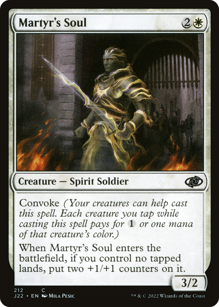 Martyr's Soul [Jumpstart 2022] | Card Merchant Takapuna