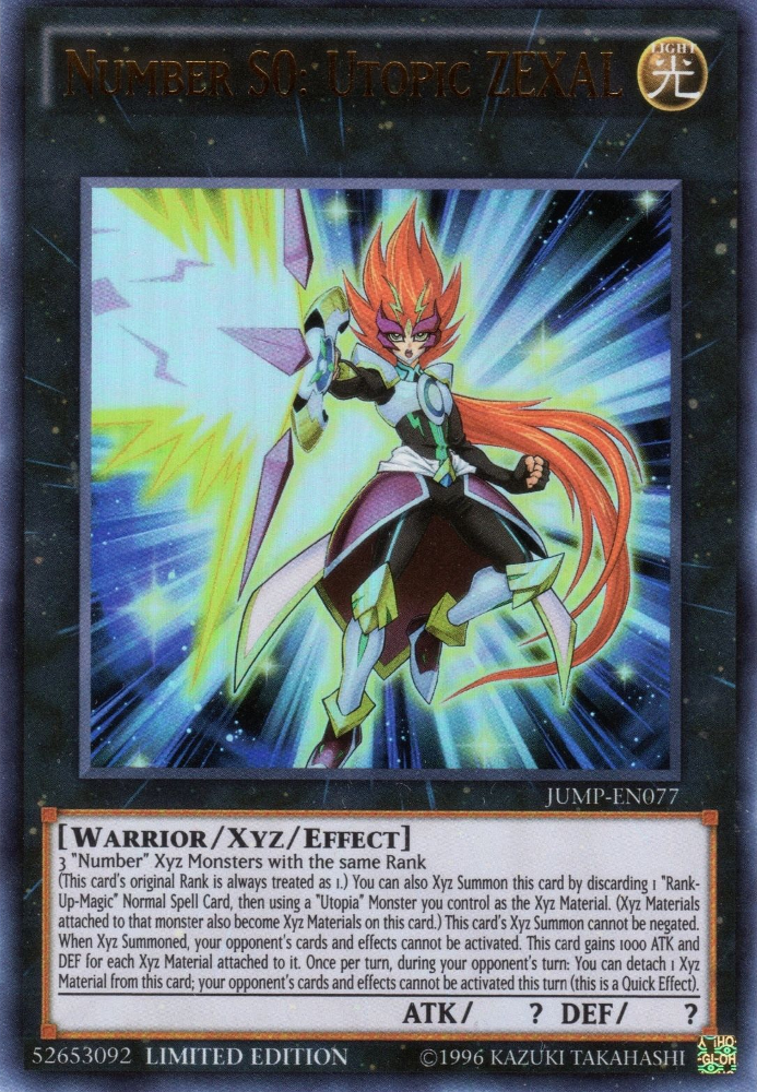 Number S0: Utopic ZEXAL [JUMP-EN077] Ultra Rare | Card Merchant Takapuna