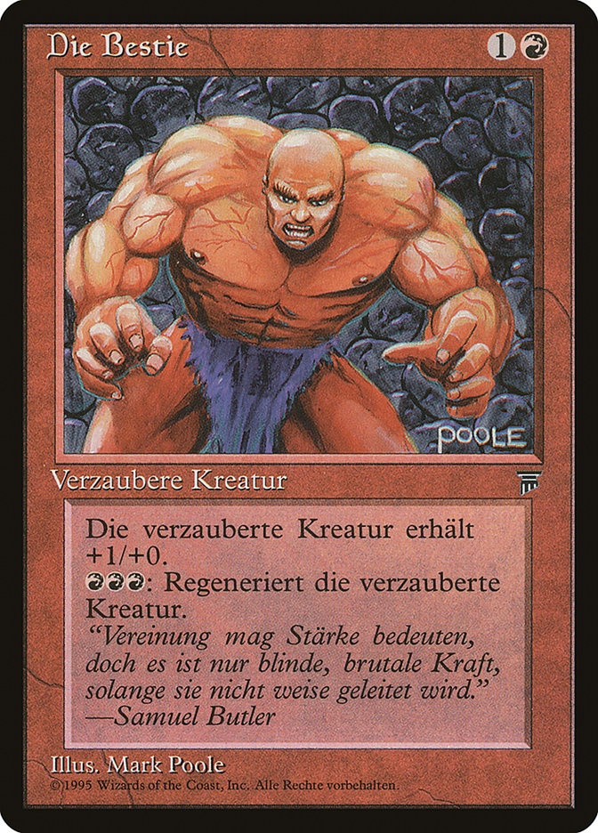 The Brute (German) - "Die Bestie" [Renaissance] | Card Merchant Takapuna