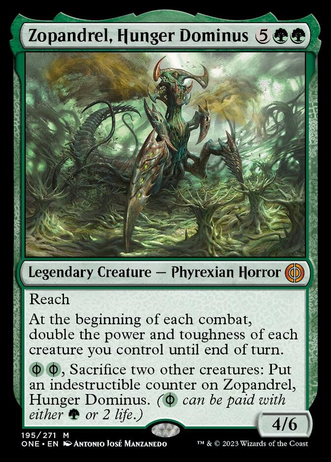 Zopandrel, Hunger Dominus [Phyrexia: All Will Be One] | Card Merchant Takapuna