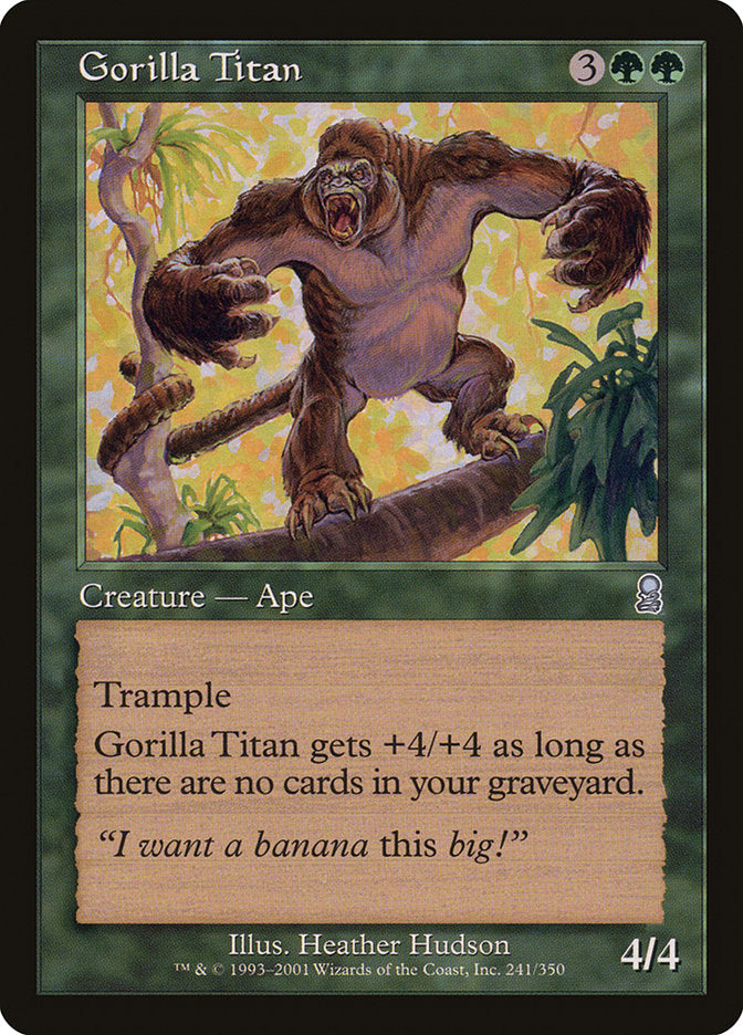 Gorilla Titan [Odyssey] | Card Merchant Takapuna