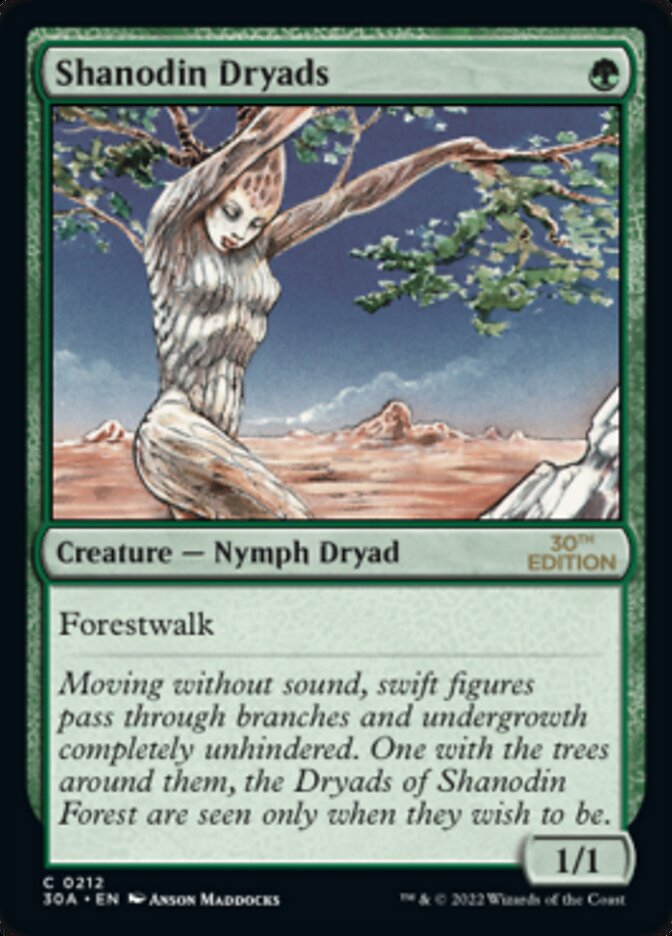 Shanodin Dryads [30th Anniversary Edition] | Card Merchant Takapuna