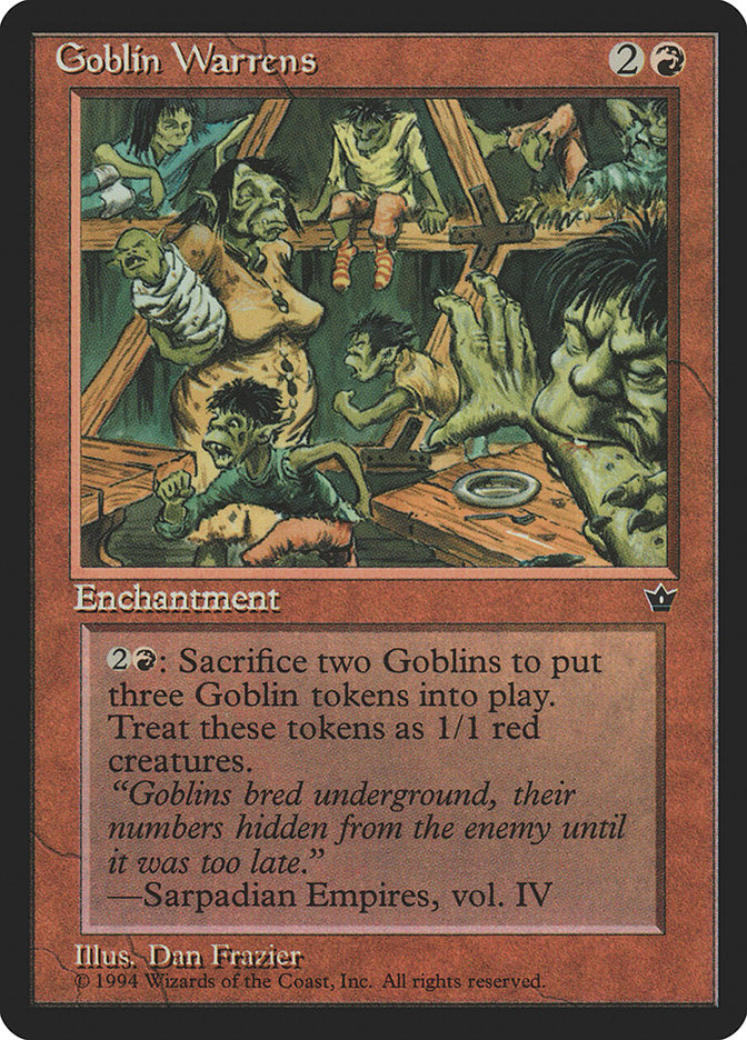 Goblin Warrens [Fallen Empires] | Card Merchant Takapuna