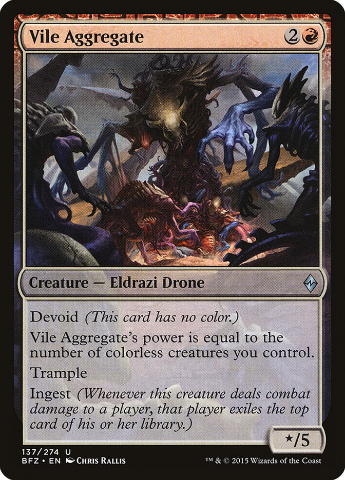 Vile Aggregate [Battle for Zendikar] | Card Merchant Takapuna