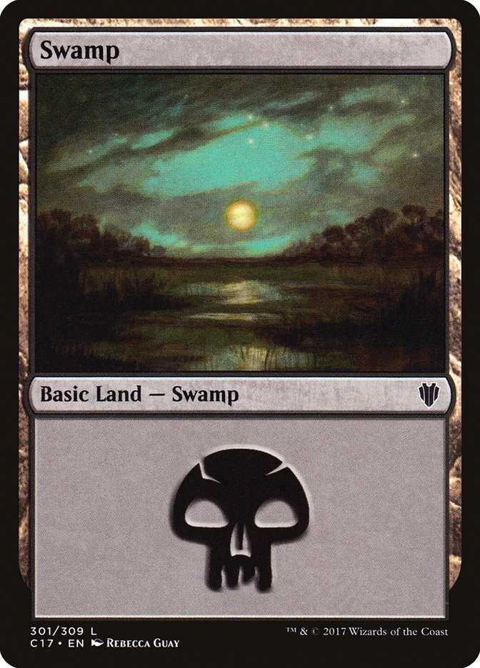 Swamp (301) [Commander 2017] | Card Merchant Takapuna