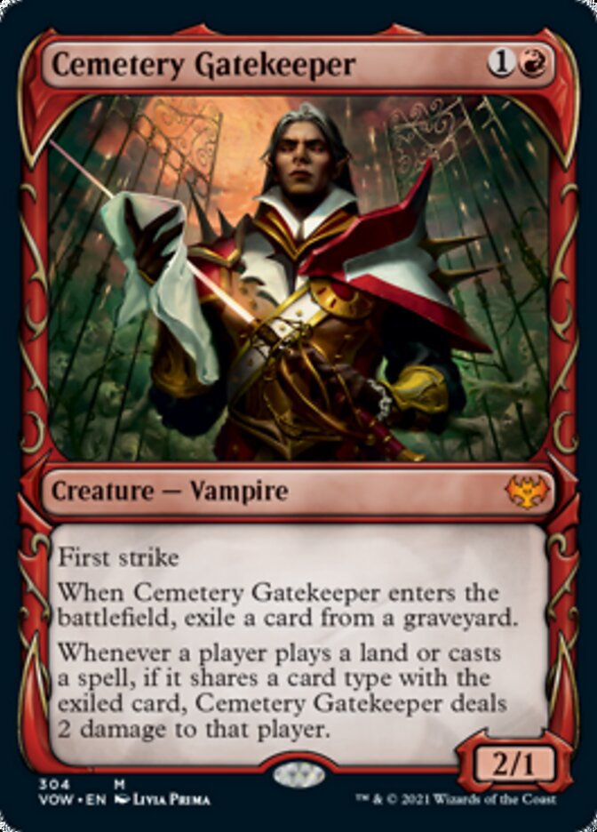 Cemetery Gatekeeper (Showcase Fang Frame) [Innistrad: Crimson Vow] | Card Merchant Takapuna