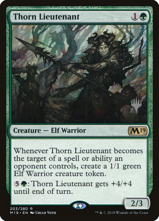 Thorn Lieutenant (Promo Pack) [Core Set 2019 Promos] | Card Merchant Takapuna