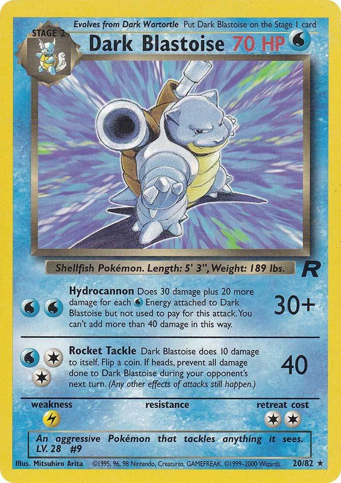 Dark Blastoise (20/82) [Team Rocket Unlimited] | Card Merchant Takapuna