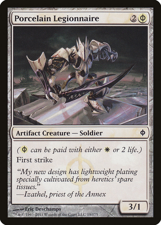 Porcelain Legionnaire [New Phyrexia] | Card Merchant Takapuna