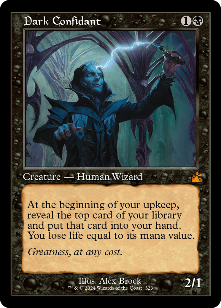 Dark Confidant (Retro Frame) [Ravnica Remastered] | Card Merchant Takapuna