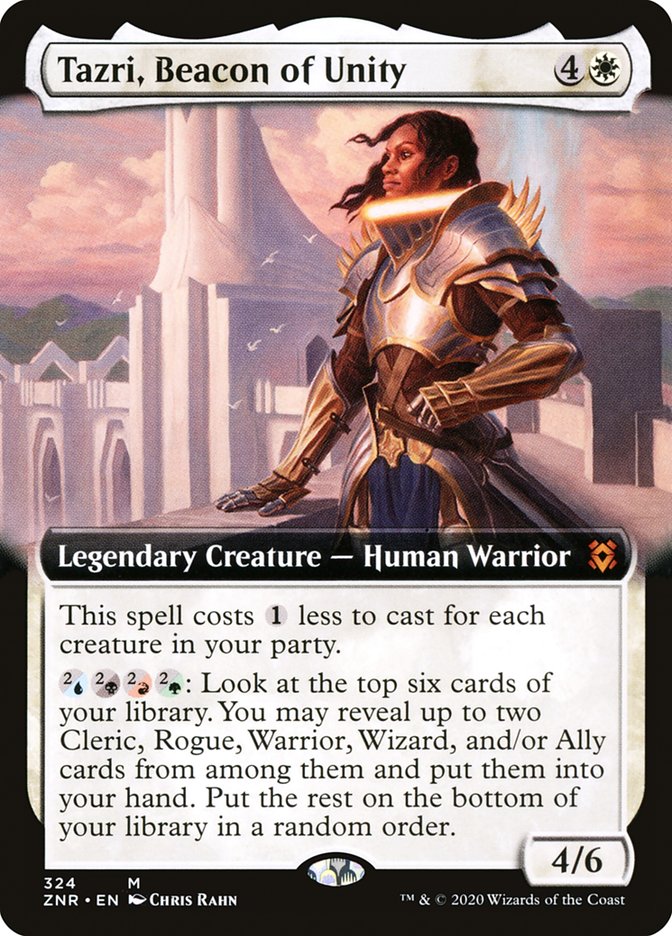 Tazri, Beacon of Unity (Extended Art) [Zendikar Rising] | Card Merchant Takapuna