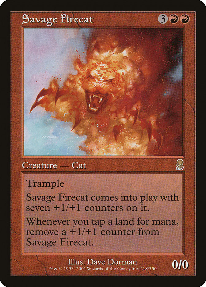 Savage Firecat [Odyssey] | Card Merchant Takapuna