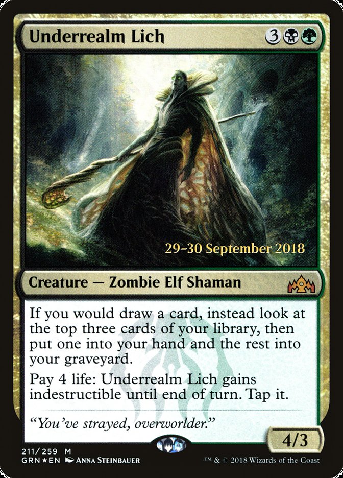 Underrealm Lich [Guilds of Ravnica Prerelease Promos] | Card Merchant Takapuna