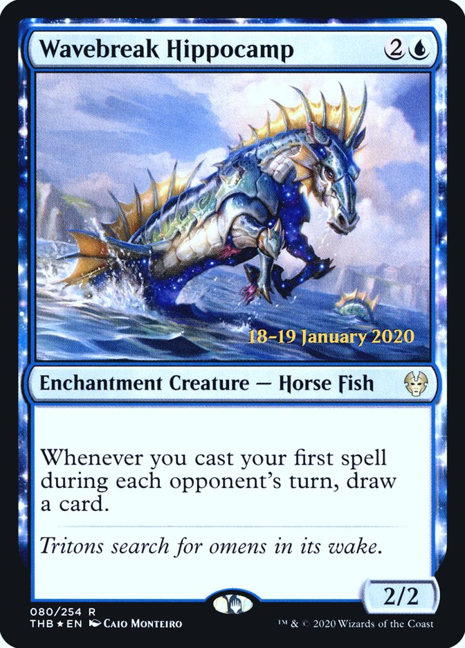 Wavebreak Hippocamp [Theros Beyond Death Prerelease Promos] | Card Merchant Takapuna