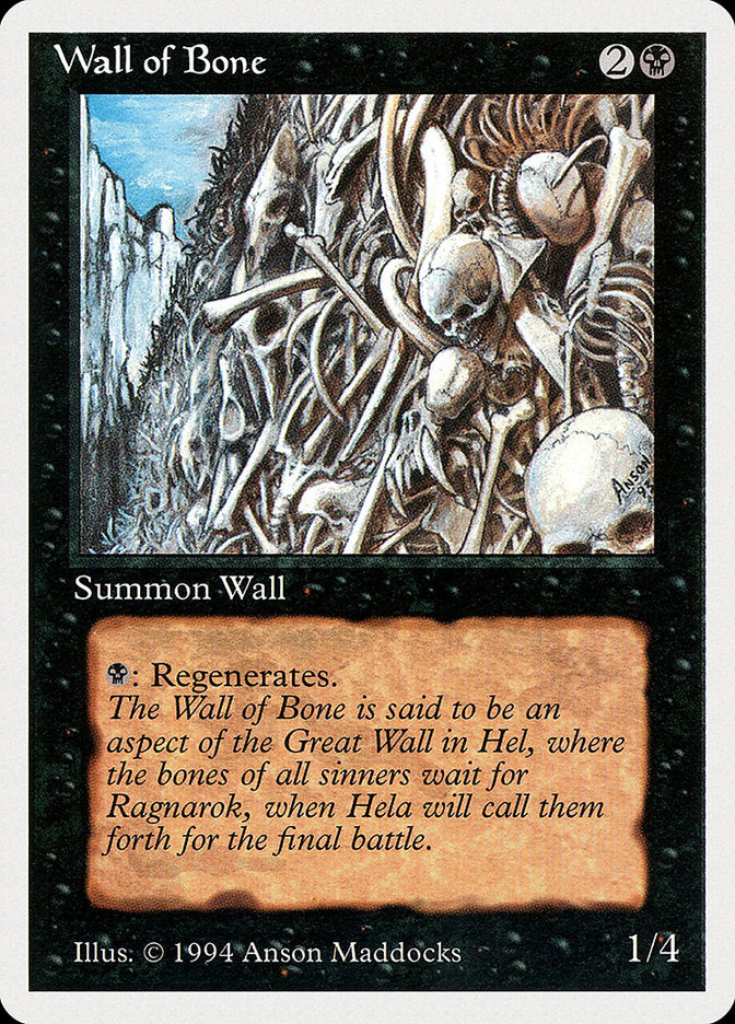 Wall of Bone [Summer Magic / Edgar] | Card Merchant Takapuna