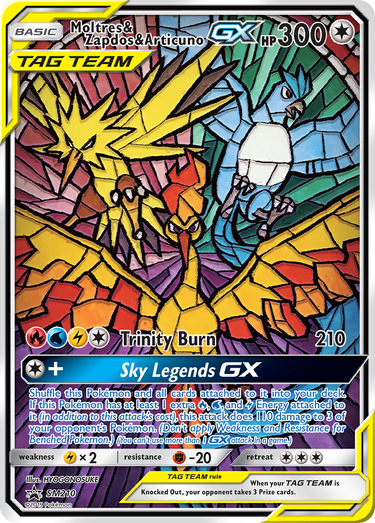 Moltres & Zapdos & Articuno GX (SM210) [Sun & Moon: Black Star Promos] | Card Merchant Takapuna