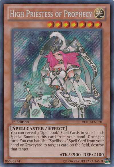 High Priestess of Prophecy [REDU-EN020] Secret Rare | Card Merchant Takapuna