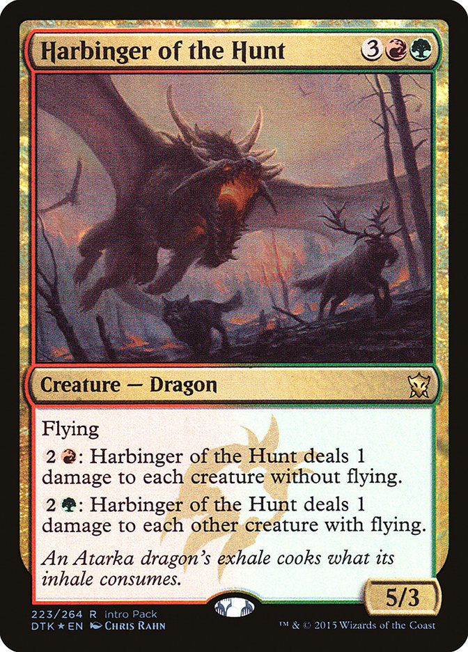 Harbinger of the Hunt (Intro Pack) [Dragons of Tarkir Promos] | Card Merchant Takapuna