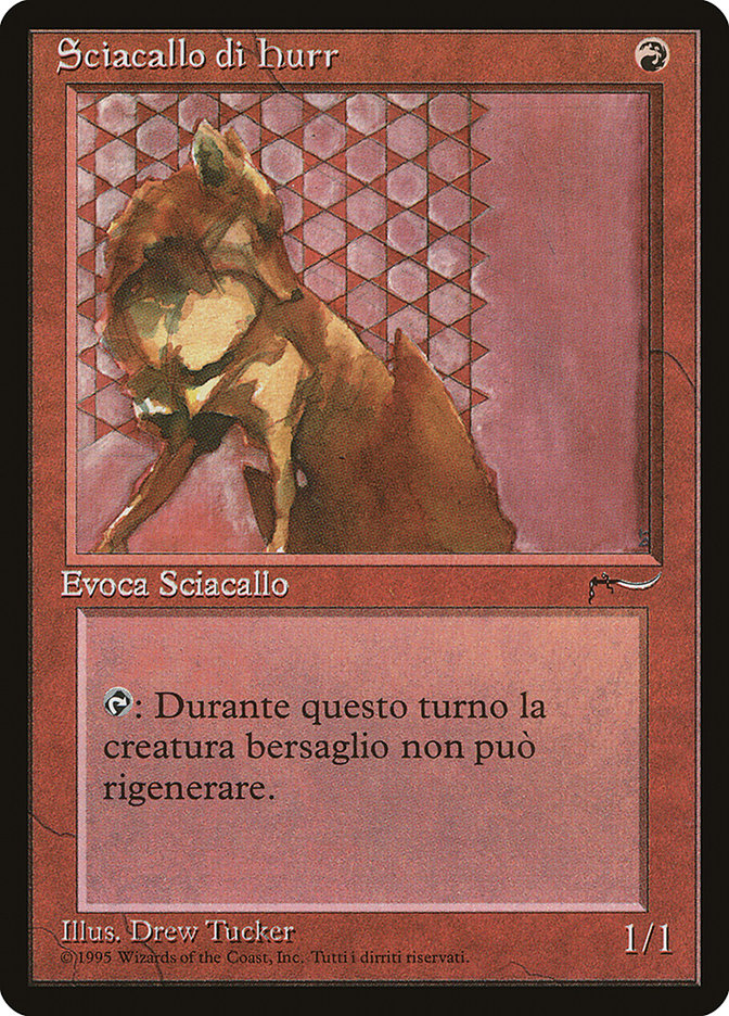 Hurr Jackal (Italian) - "Sciacallo di hurr" [Rinascimento] | Card Merchant Takapuna