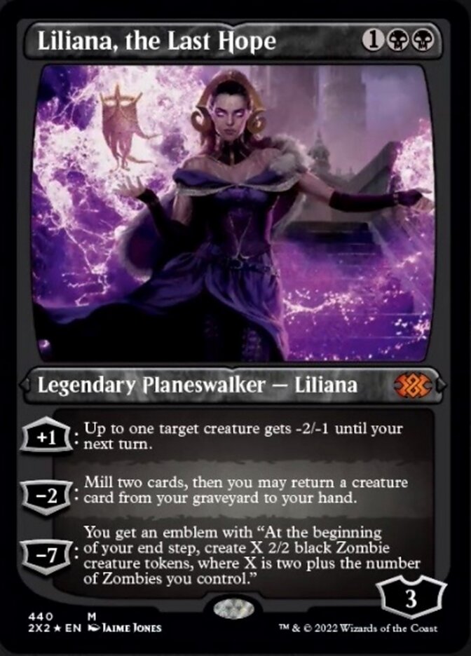 Liliana, the Last Hope (Foil Etched) [Double Masters 2022] | Card Merchant Takapuna