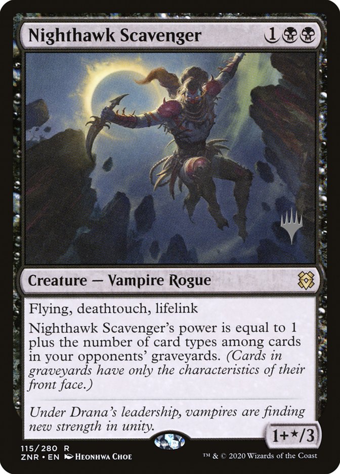 Nighthawk Scavenger (Promo Pack) [Zendikar Rising Promos] | Card Merchant Takapuna