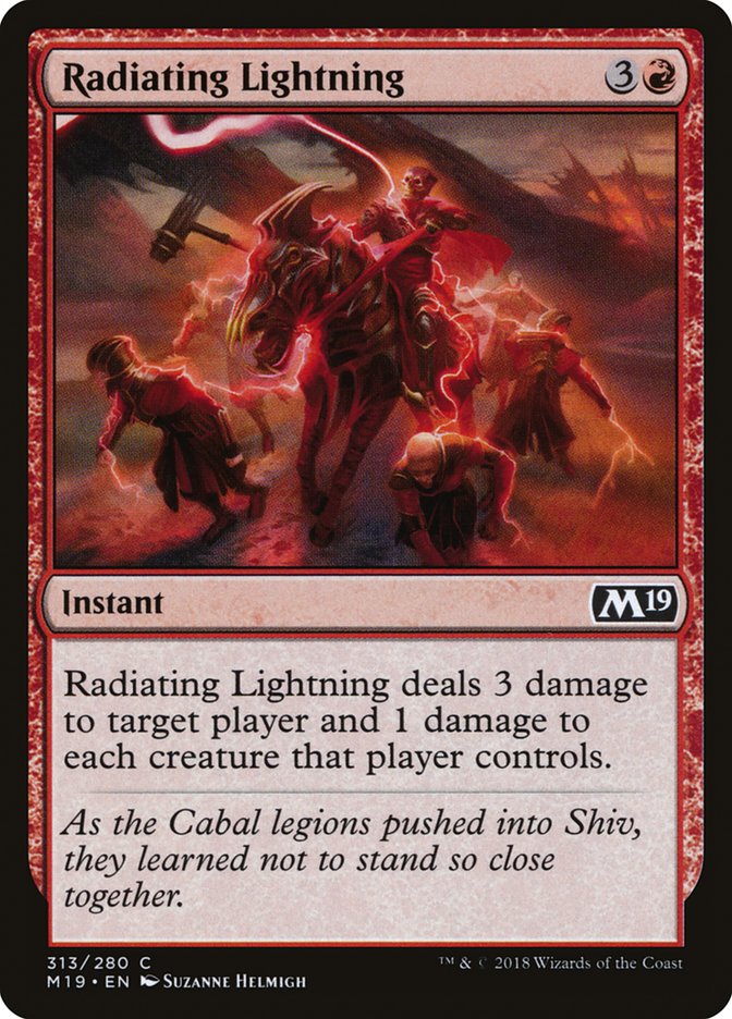 Radiating Lightning [Core Set 2019] | Card Merchant Takapuna