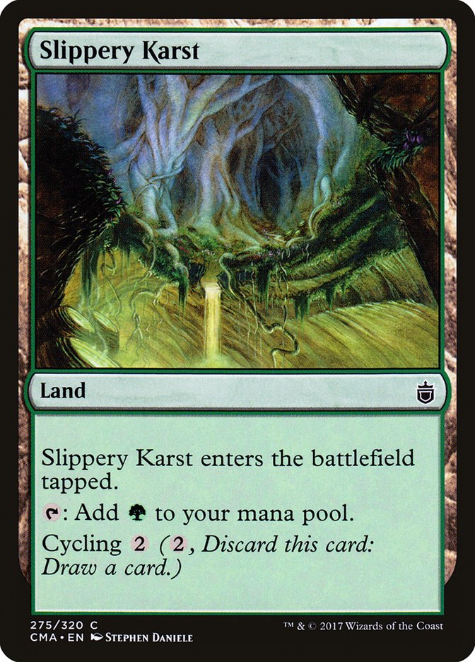 Slippery Karst [Commander Anthology] | Card Merchant Takapuna