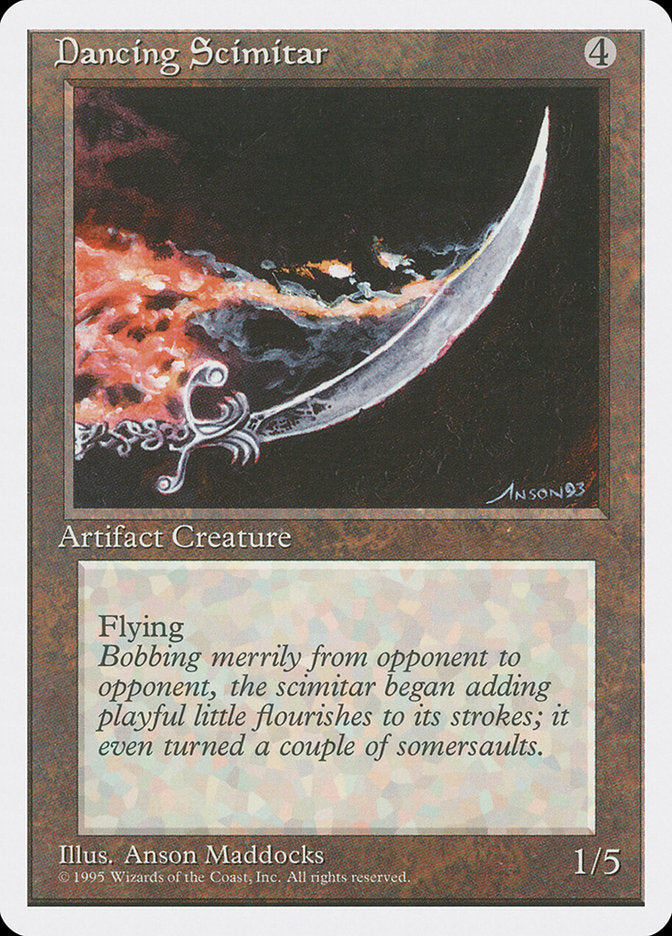 Dancing Scimitar [Fourth Edition] | Card Merchant Takapuna