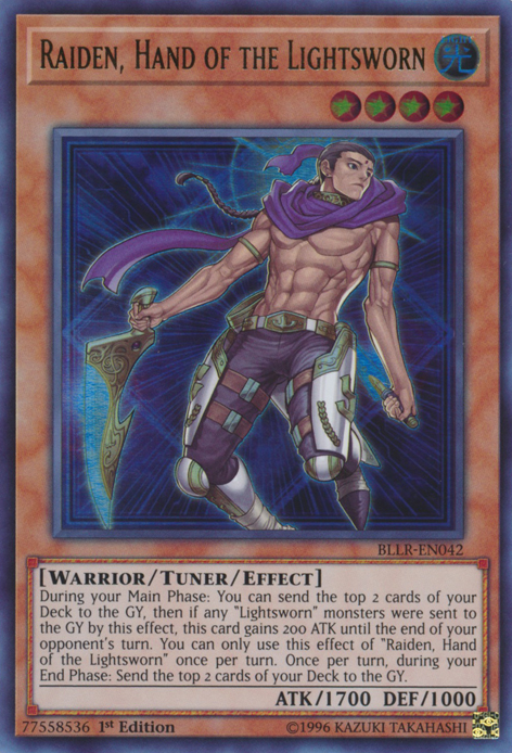 Raiden, Hand of the Lightsworn [BLLR-EN042] Ultra Rare | Card Merchant Takapuna