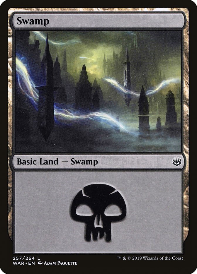 Swamp (257) [War of the Spark] | Card Merchant Takapuna