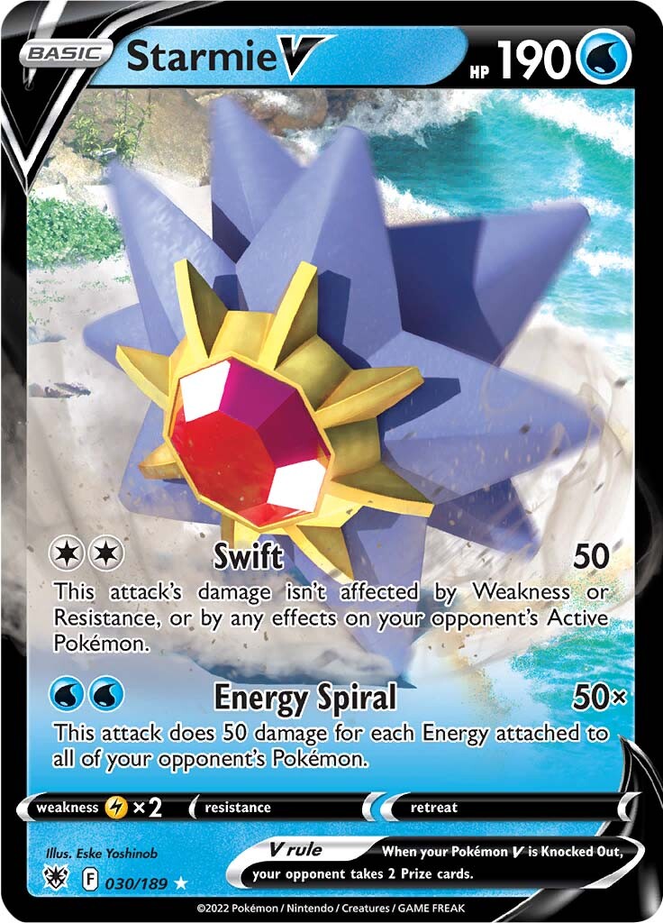 Starmie V (030/189) [Sword & Shield: Astral Radiance] | Card Merchant Takapuna