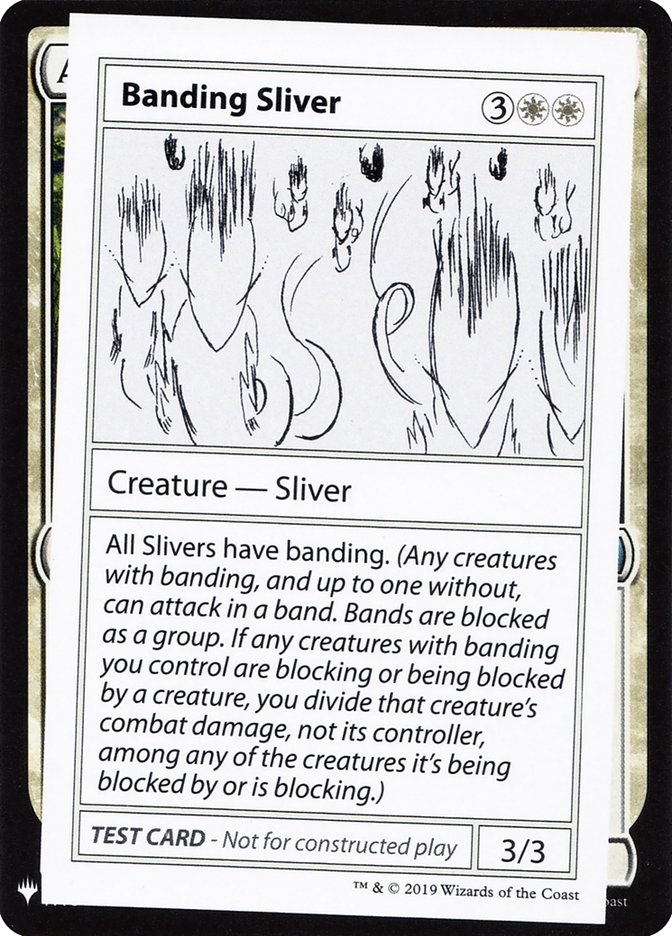 Banding Sliver [Mystery Booster Playtest Cards] | Card Merchant Takapuna