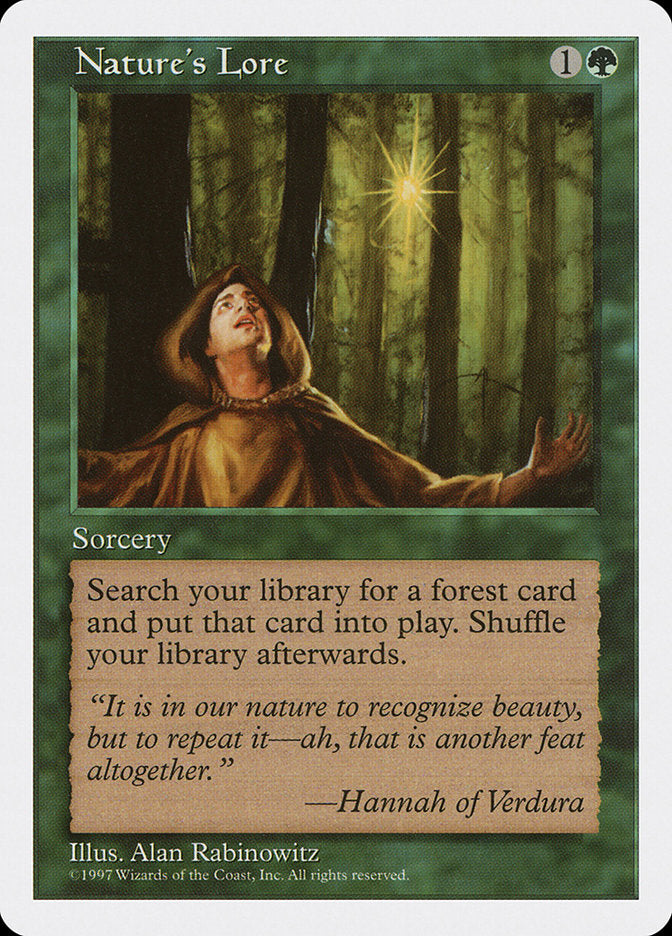 Nature's Lore [Fifth Edition] | Card Merchant Takapuna