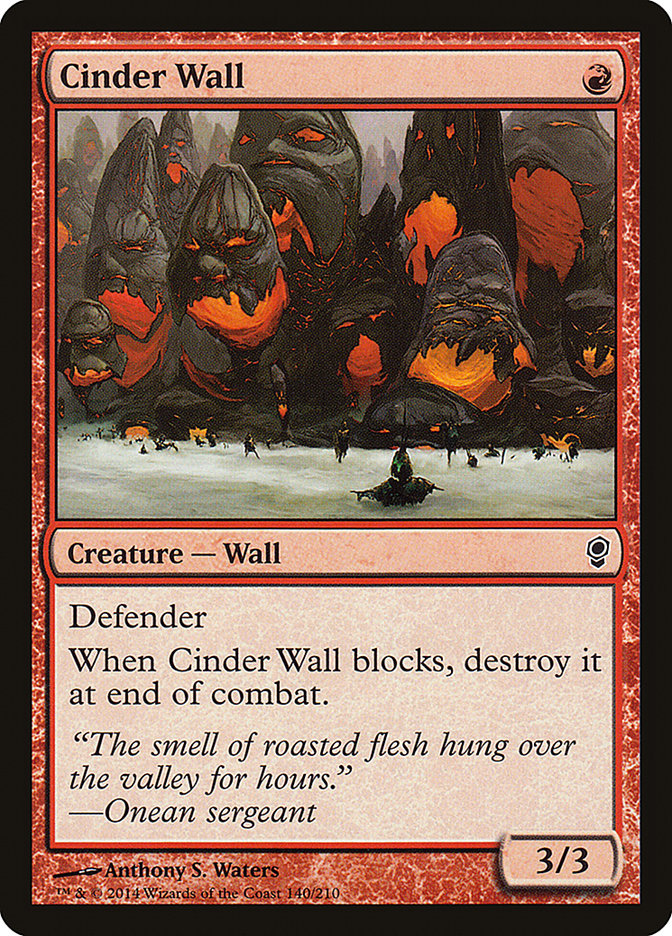 Cinder Wall [Conspiracy] | Card Merchant Takapuna