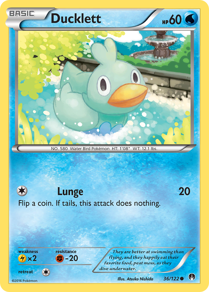 Ducklett (36/122) [XY: BREAKpoint] | Card Merchant Takapuna