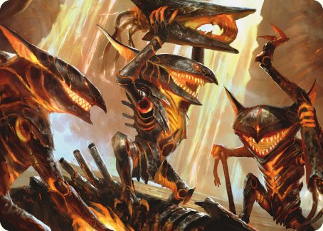 Gleeful Demolition Art Card [Phyrexia: All Will Be One Art Series] | Card Merchant Takapuna