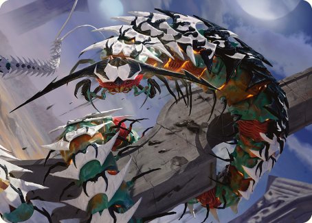 Atraxa's Skitterfang Art Card [Phyrexia: All Will Be One Art Series] | Card Merchant Takapuna