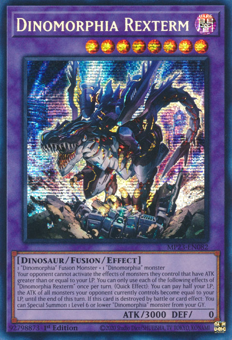 Dinomorphia Rexterm [MP23-EN082] Prismatic Secret Rare | Card Merchant Takapuna