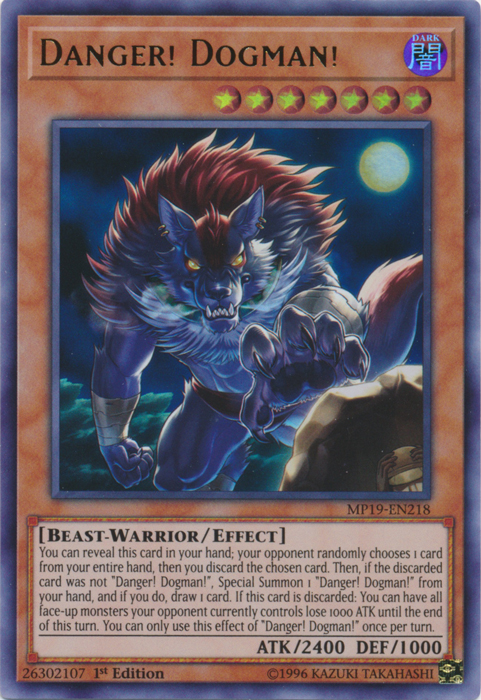 Danger! Dogman! [MP19-EN218] Ultra Rare | Card Merchant Takapuna