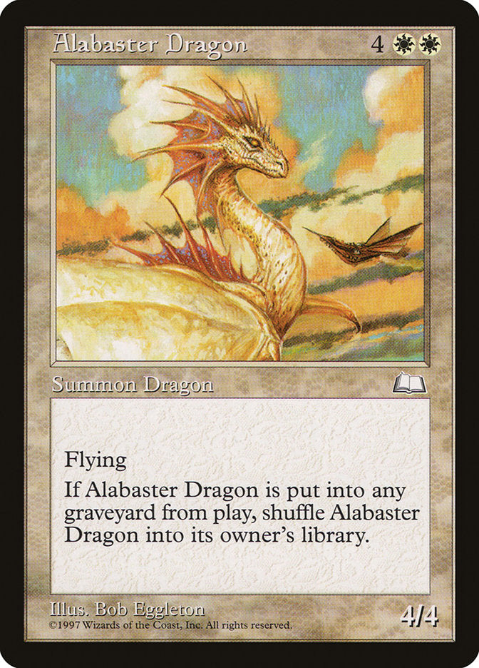 Alabaster Dragon [Weatherlight] | Card Merchant Takapuna